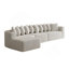 Ensemble de canapé modulaire confortable en chenille avec 10 coussins, conception modulaire en forme de L pour se détendre dans le salon moderne-1266236592