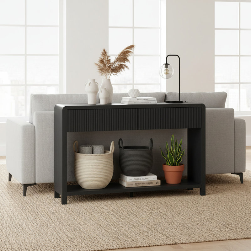 Console moderne avec tiroirs