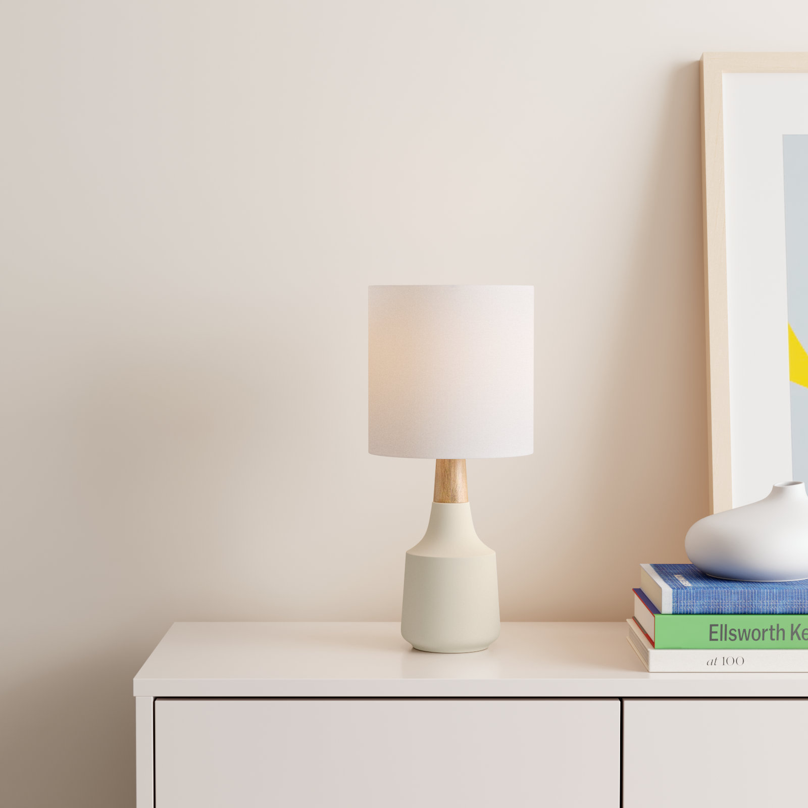 Table Lamp, Tan