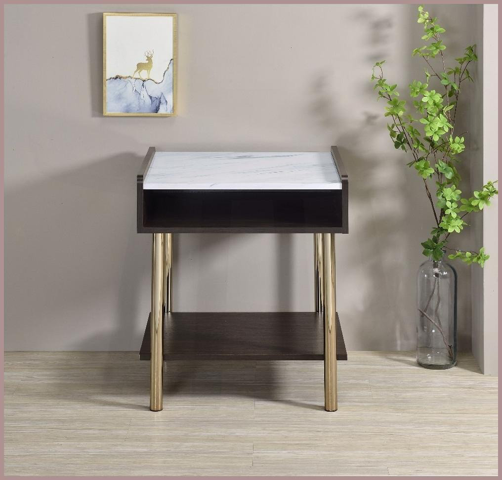 Latitude Run® Carrie Brown Coffee Table - Engineered Wood with Walnut ...