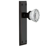 New York Plate with Crystal Door Knob