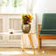 Gold Ribbed Stone Indoor Plant Pot Handmade Pot Planter-120084533