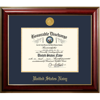 Navy Discharge Classic Picture Frame