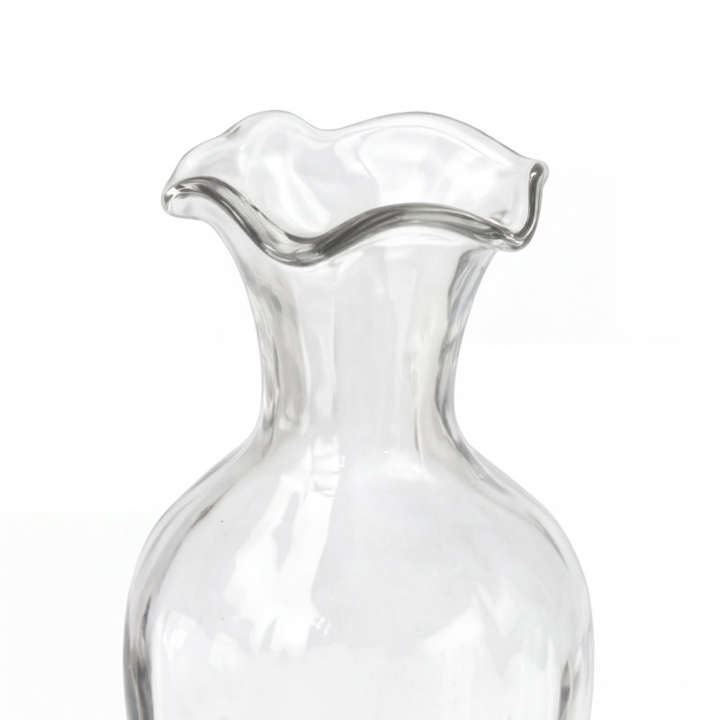 Vase en verre Cole and Gray, Hauteur totale - 8 po
