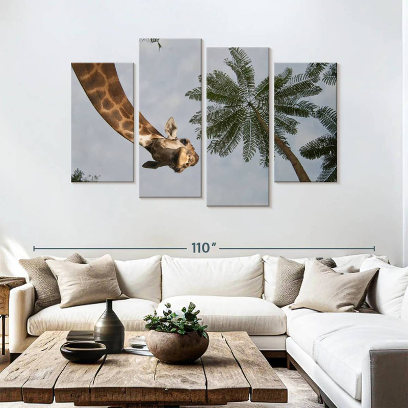 Brampt Giraffe Curiosity, 54" H x 84" W