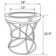 Ensemble de tables basses et de tables d'appoint Elise