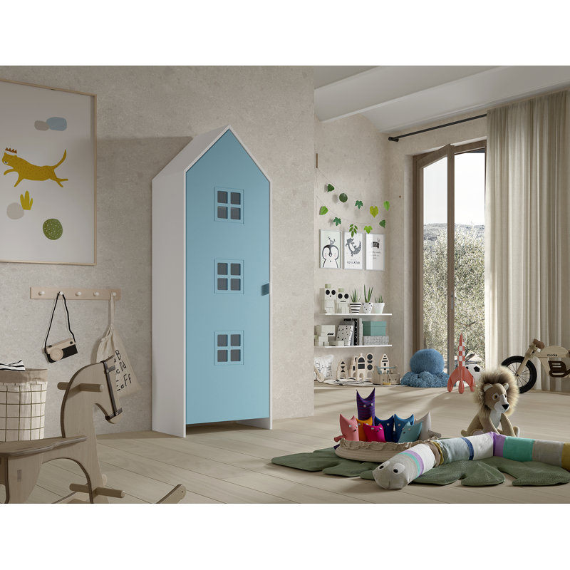 Casami Bruges 1 Door Wardrobe, Blue