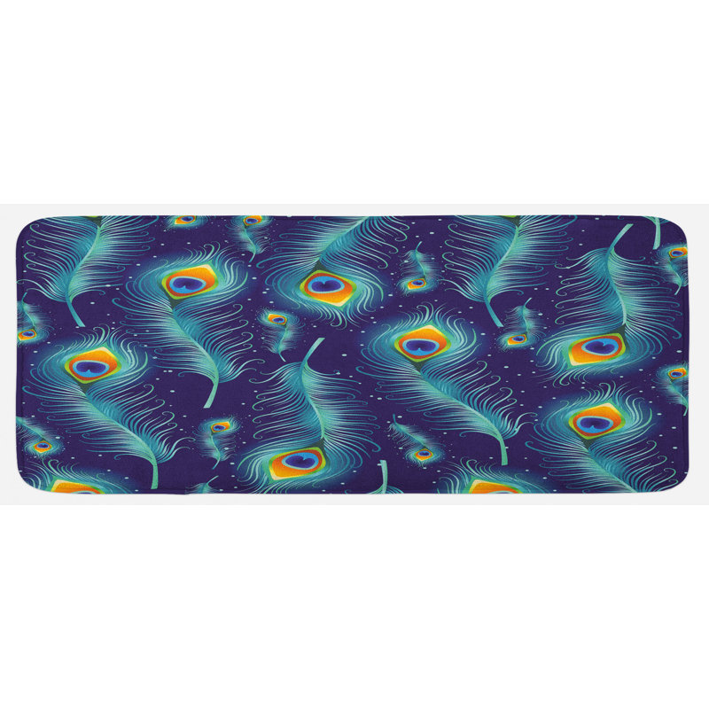 Tapis de cuisine peacock