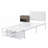 Metal Standard Bed with Two-Tier Storage Shelves, Cabinet and Outlets-145463512-145463513