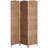 Folding Room Divider, 6' Tall Wicker Weave 3 Panel Room Divider Wall Divider