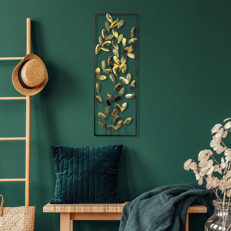 Handmade Decorative Metal Wall Accessory, 19.7 x 27.6 x 1.6 inches | 100% Metal, Unique Hand-Painted Design | Perfect for Living Room, Bedroom, or Office Decor, Adds Color and Texture to Your Space