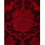 Tapis rouge noué à la main Mazzi, unique en son genre