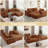 108" Chenille Compression Sectional Sofa with Chaise,Tufted Seat, No Assembly-444880990-444880986