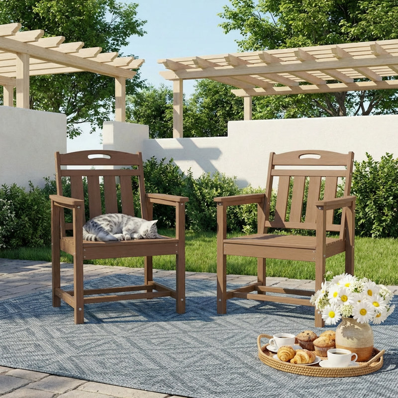 Chaises de patio pour l'extérieur, Teck