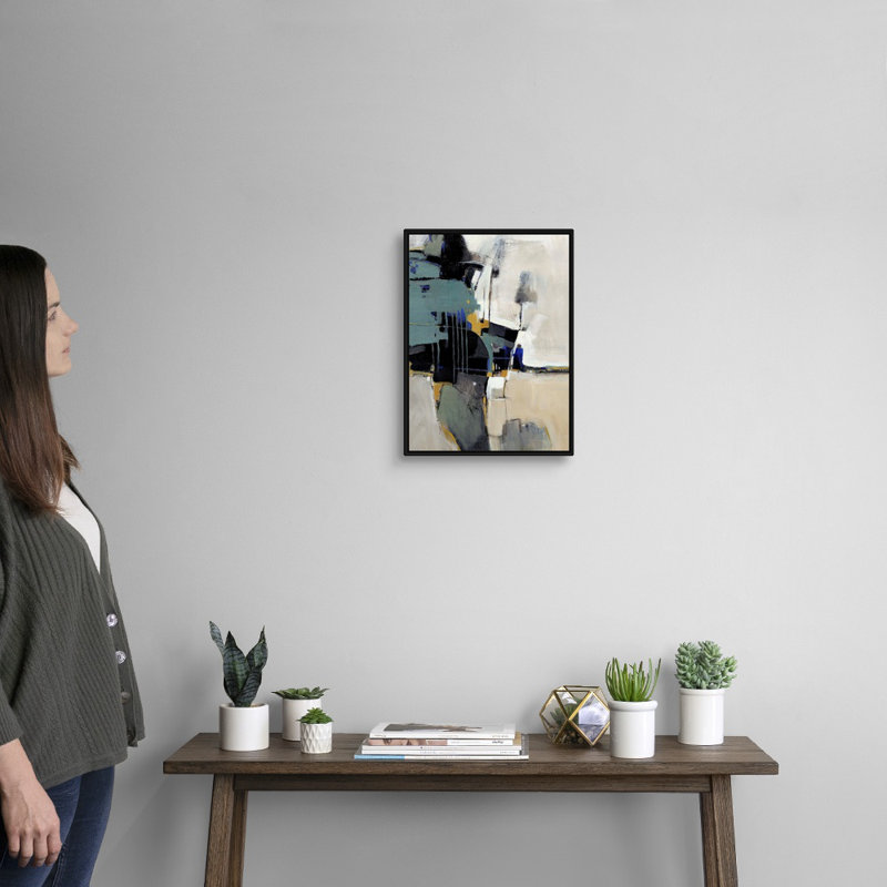 « Fluidity II » par Timothy e Toole, reproduction d’art, Cadre noir, H 26 po x l 20 po x 1,75 po