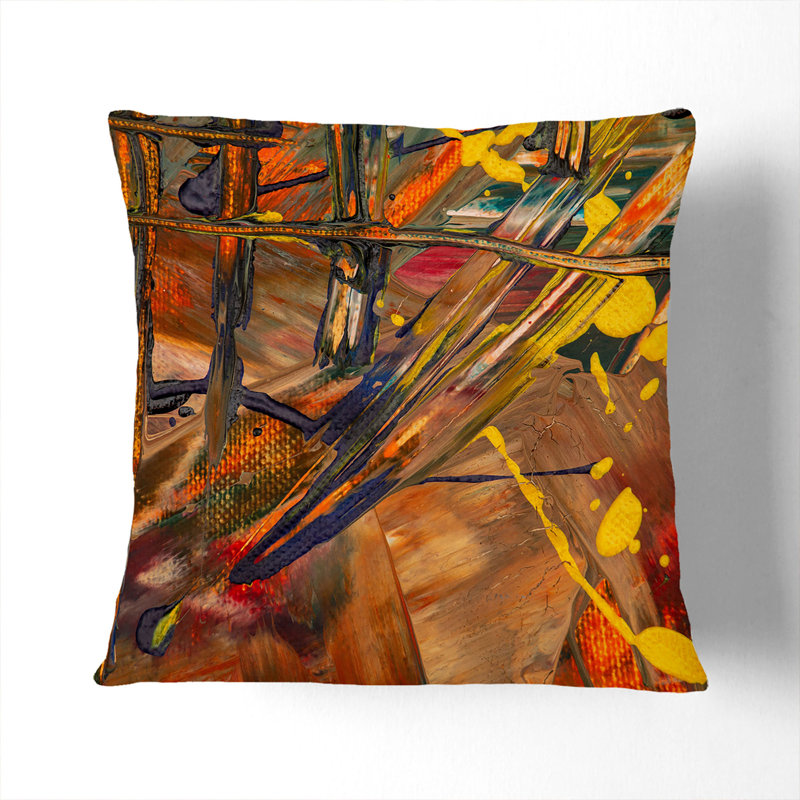 Abstract Square Throw Cushion, 40 x 40 cm