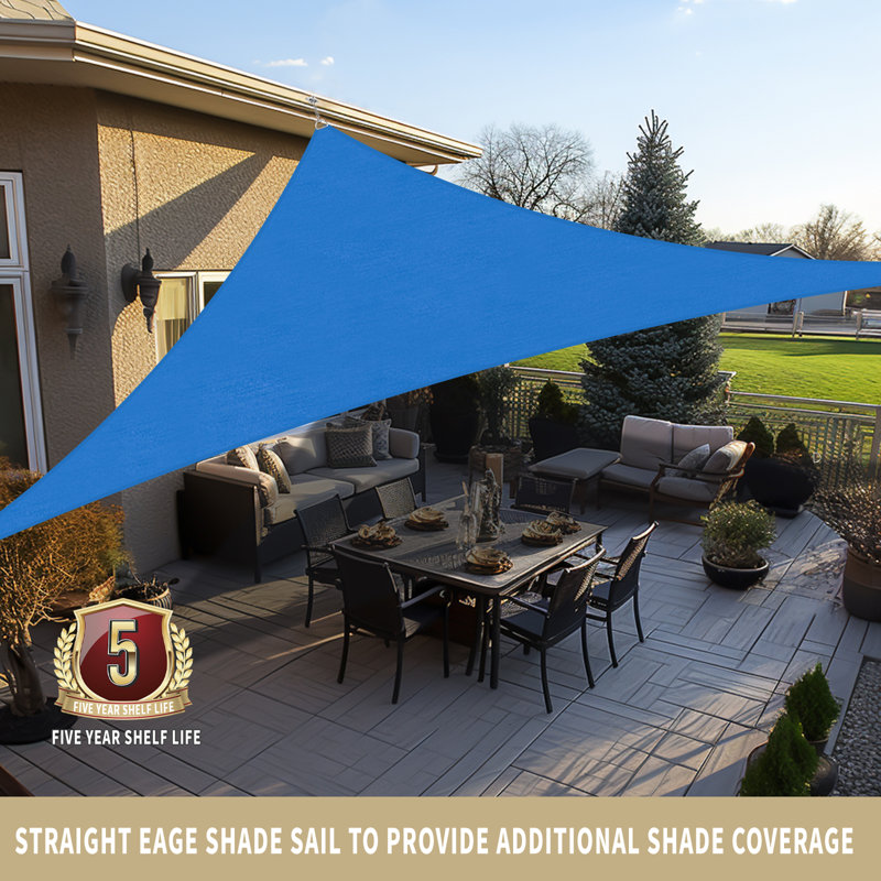 1' x 1' 3" Triangle Shade Sail, Rust Red, 1 ft. x 1.3 ft.