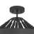 4-light Matte Black Beaded Semi-flush Mount-1920776602
