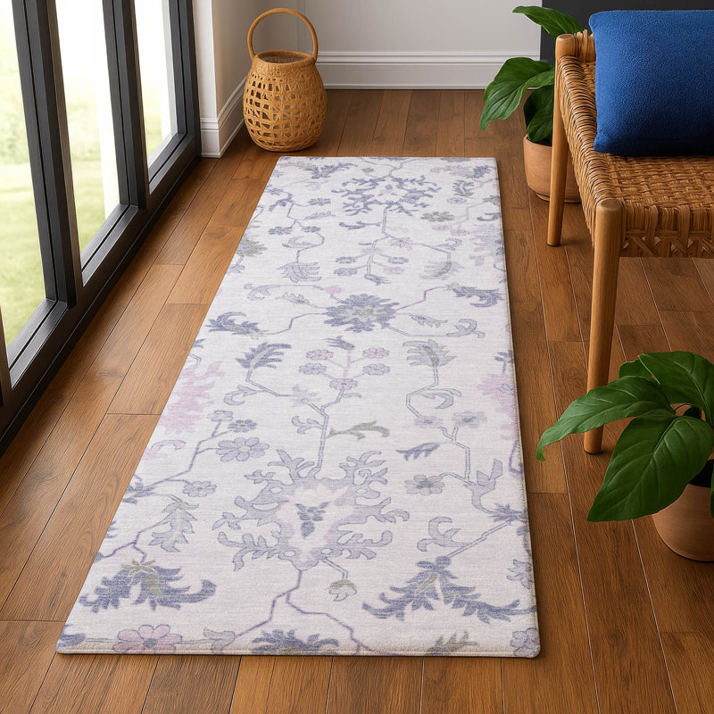 Premium Machine Washable Crestover AMF1854 Global Rug, Runner 2'3" x 7'6"