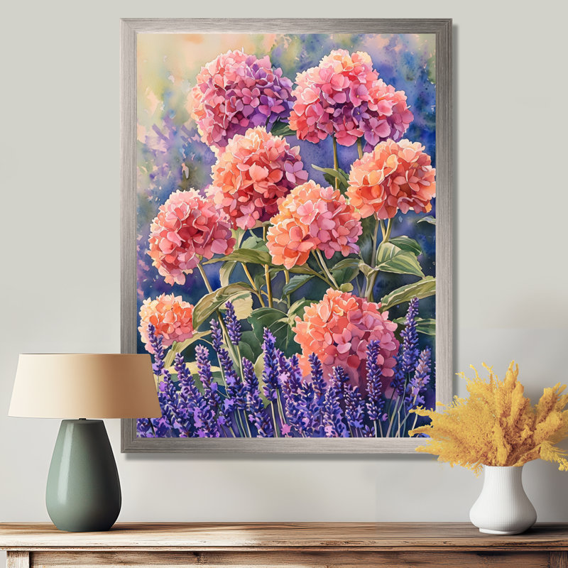 Shannen - Floral Wall Art, Silver, H 32 po x l 24 po, Picture Framed