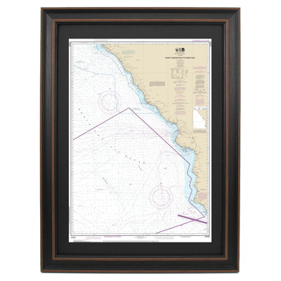 Point Conception To Point Sur | Nautical Chart | Framed Print