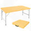 Table pliante portative de 4 pi pour une utilisation intérieure et extérieure, poids maximum 135 kg, facile à plier et à transporter, idéale pour le camping et les événements-126533023