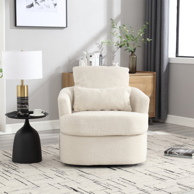Fauteuil demi-tonneau pivotant