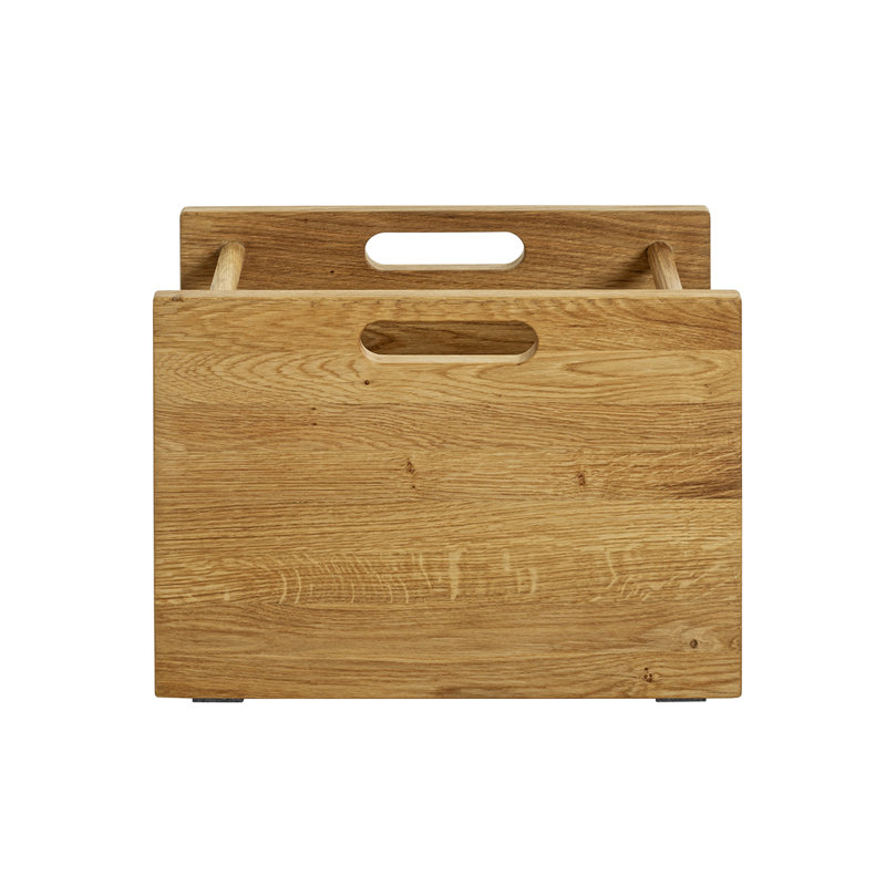 Yeles Solid Wood Free Standing Magazine Rack