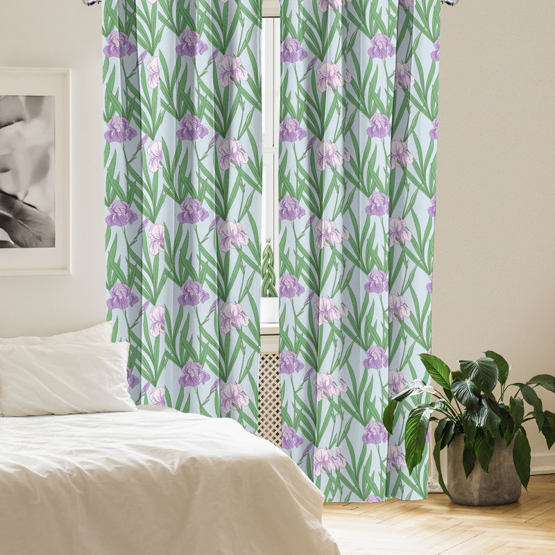 Rideaux 4 panneaux East Urban Home, L 56 po x L 95 po