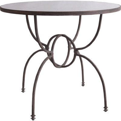 Round Metal Base Dining Table