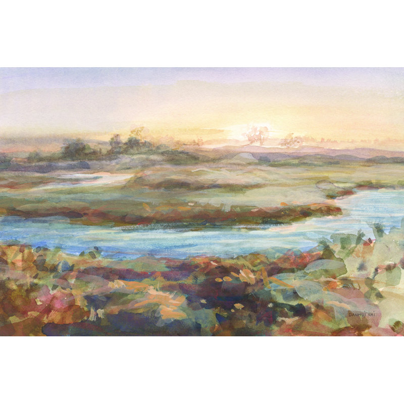 Rivière à l'aube, H 24 po x l 36 po