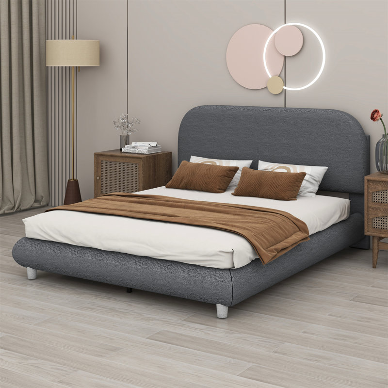 Lit Lecce, gris, Double