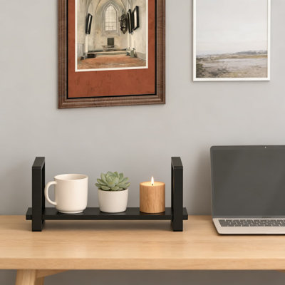 Bibliothèque de bureau réglable pour livres et magazines, organisateur de bureau sans outils avec panneaux coulissants, tablette de table peu encombrante pour le bureau à domicile