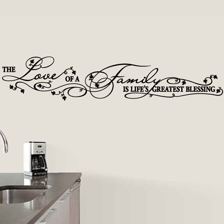 Text & Numbers Non-Wall Damaging Wall Decal, Black