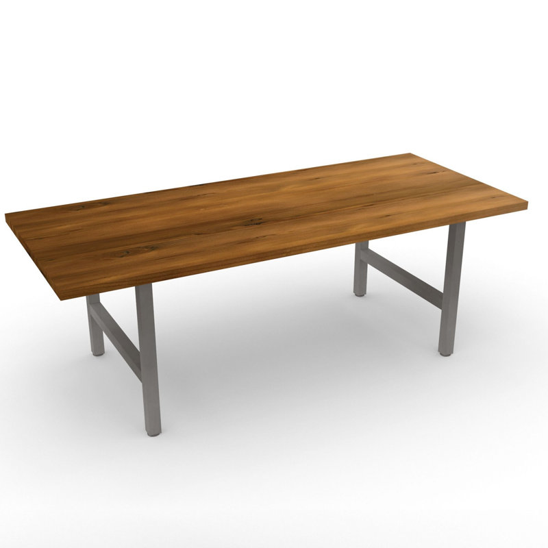 Table rectangulaire en bois massif Bradfield, Bourbon, H 30 po x l 84 po x L 36 po