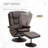 HOMCOM Recliner And Ottoman With Wrapped Base