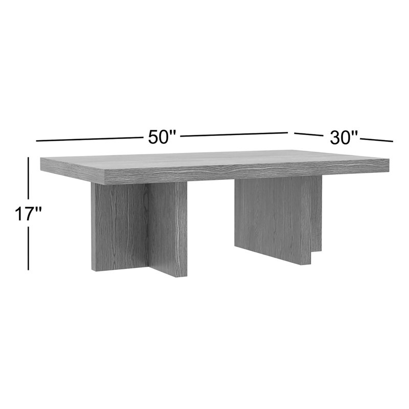 Crosby Rectangular Coffee Table, Natural