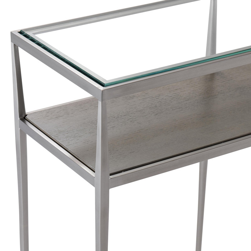 Cornelia 72'' W Glass Console Table