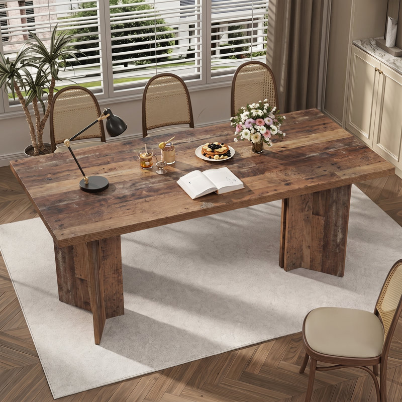 Table de salle à manger Rahn, Brun délavé