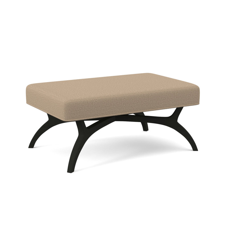 Banc rembourré Ansel, Espresso, Galet Chartres