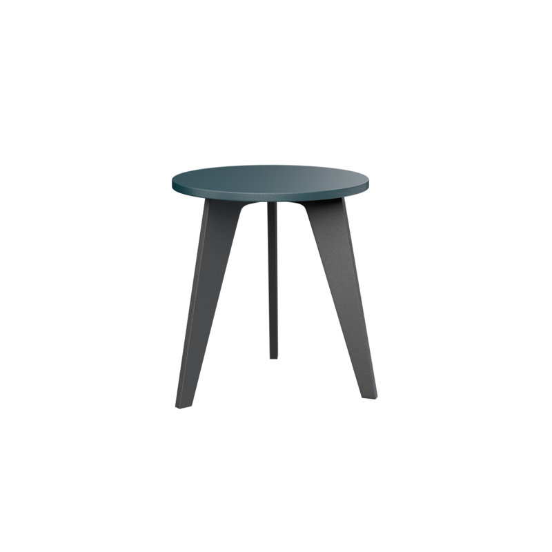 Table de bout ronde Berlin Gardens, Baie, Noir mat