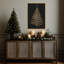 «Shining Bright At Christmas Night» par Eins Kubistika, reproduction d'art sur toile encadrée