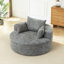 Canapé simple en chenille éponge, sans assemblage requis, fauteuil-lit moderne moelleux pour le salon, la chambre à coucher, le salon et la salle de projection (pas une chaise pivotante)