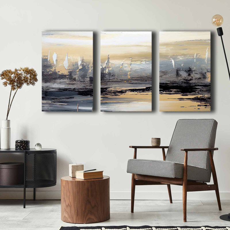 Peinture décorative sur toile (3 pièces)