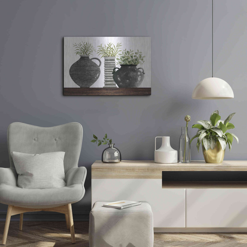 Black Vase Set' by Cindy Jacobs, 16" H x 24" W