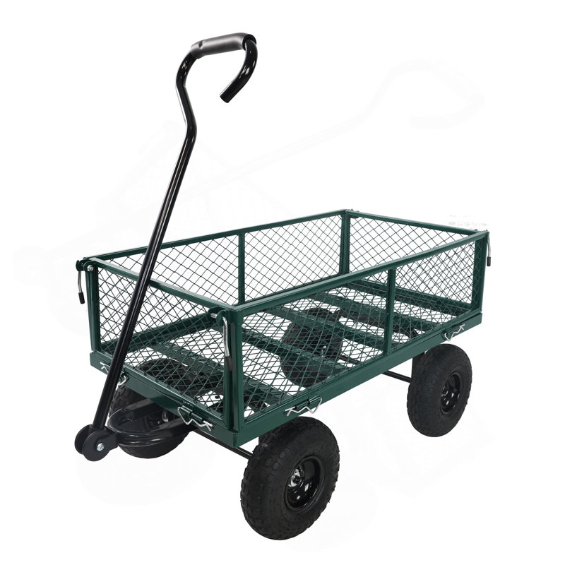 Les chariots de chariot de jardin Wagon facilitent le transport du bois de chauffage