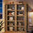 6-Tier Tall Bookshelf, 71-Inch Farmhouse Bookcase with Storage Shelves for Home Office, Living Room, Bedroom, Rustic Brown
