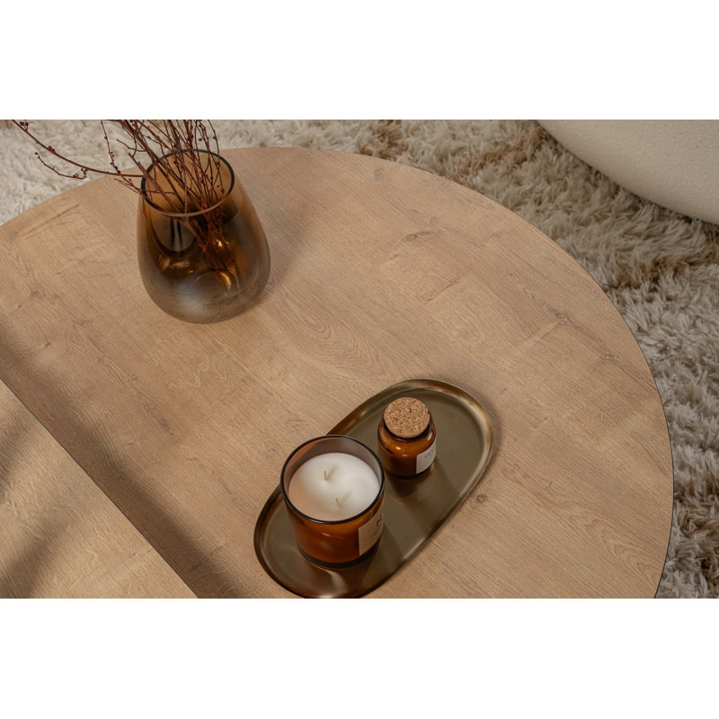 Sicario Coffee Table, Black;Honey Oak