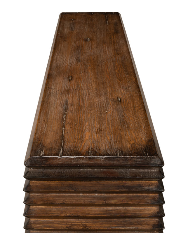 Stacked 63'' W Solid Wood Console Table