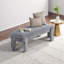 54 Inch Velvet Upholstered Bench with Plywood Frame, 300 LB Capacity Entryway Bench-888734367